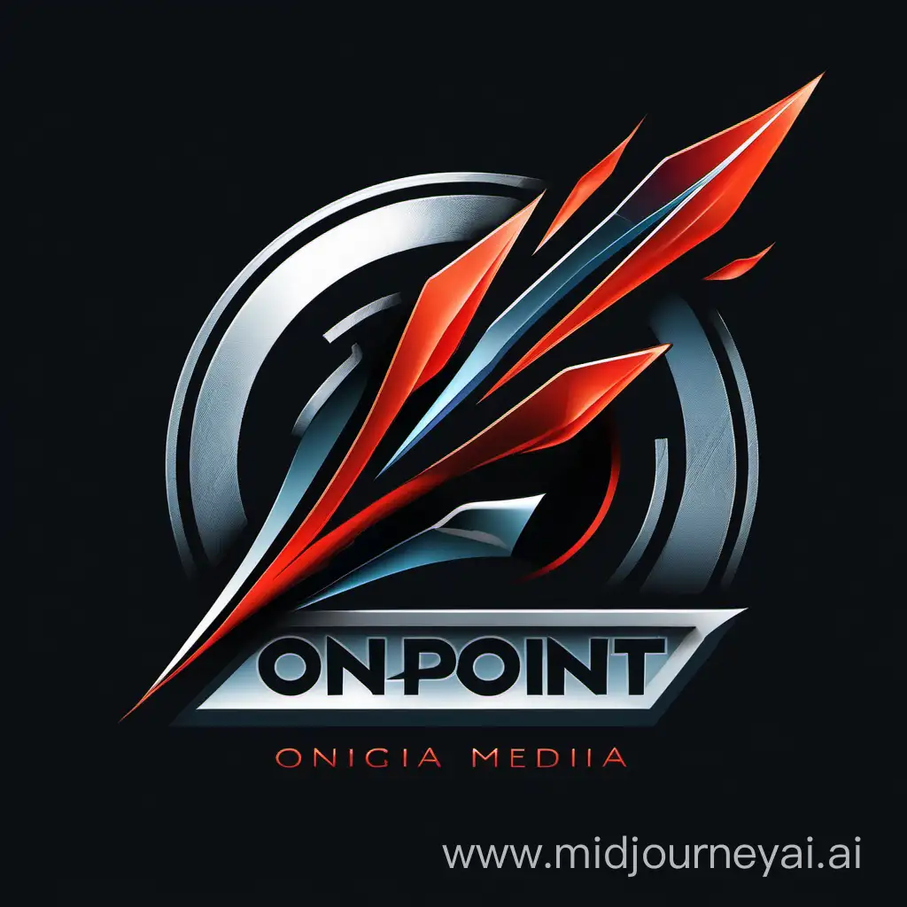 Edgy Logo Variation with Adjustable Layers for OnPoint Media Group