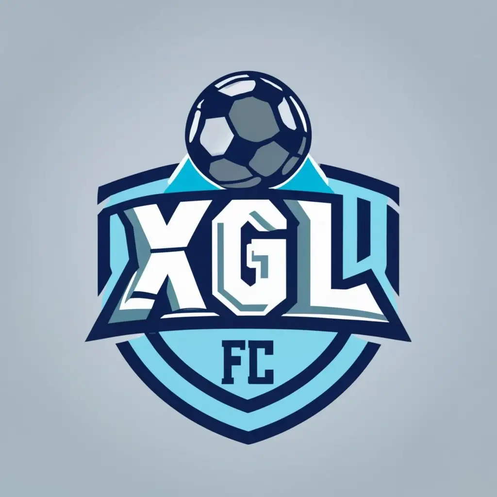 logo, soccer, with the text "XGL FC", typography, be used in Sports Fitness industry