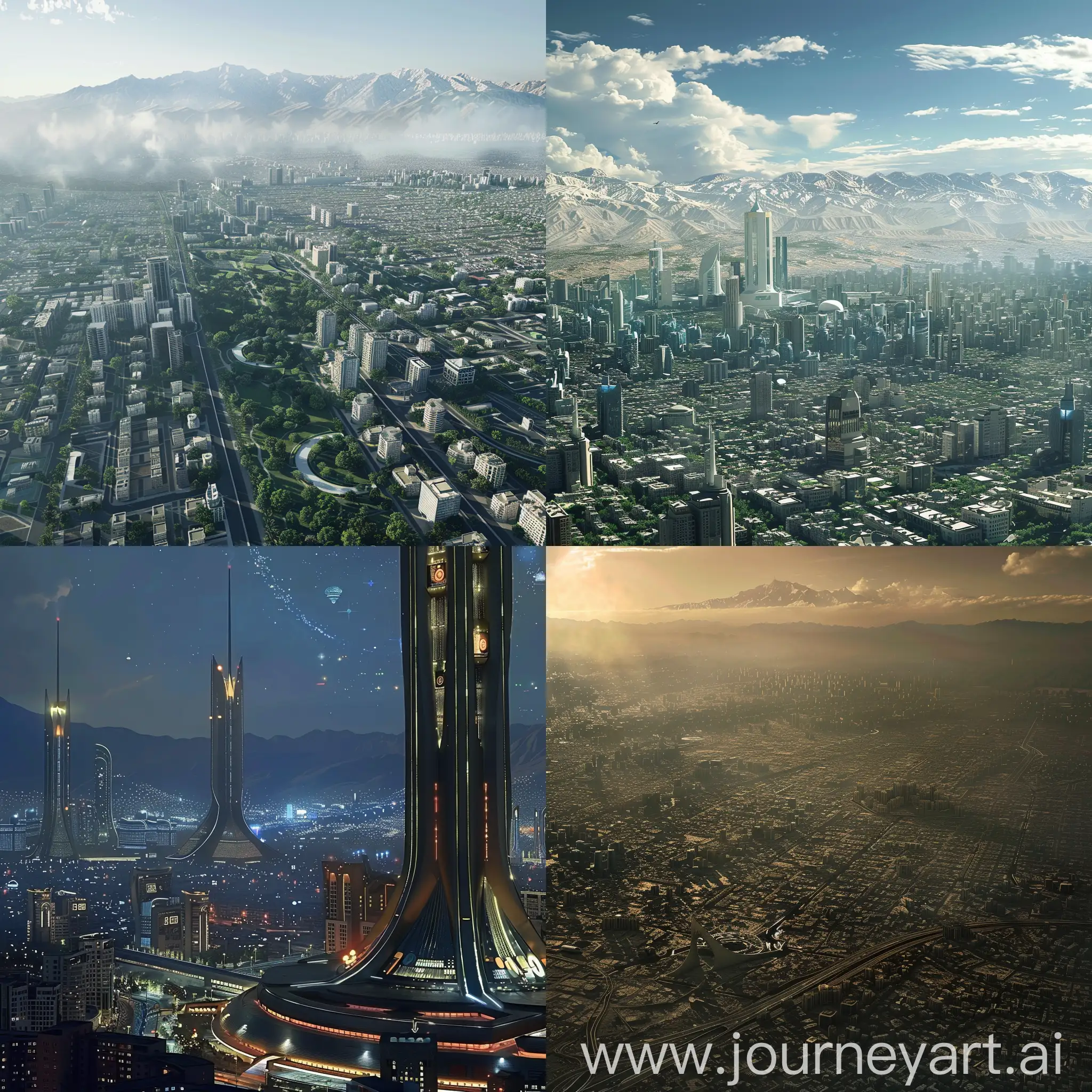 Tehran city in 2050