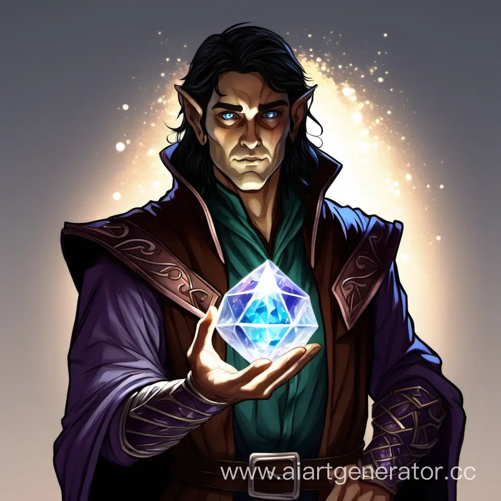 Enchanting-HalfElf-Wizard-Wielding-a-Mystical-Crystal