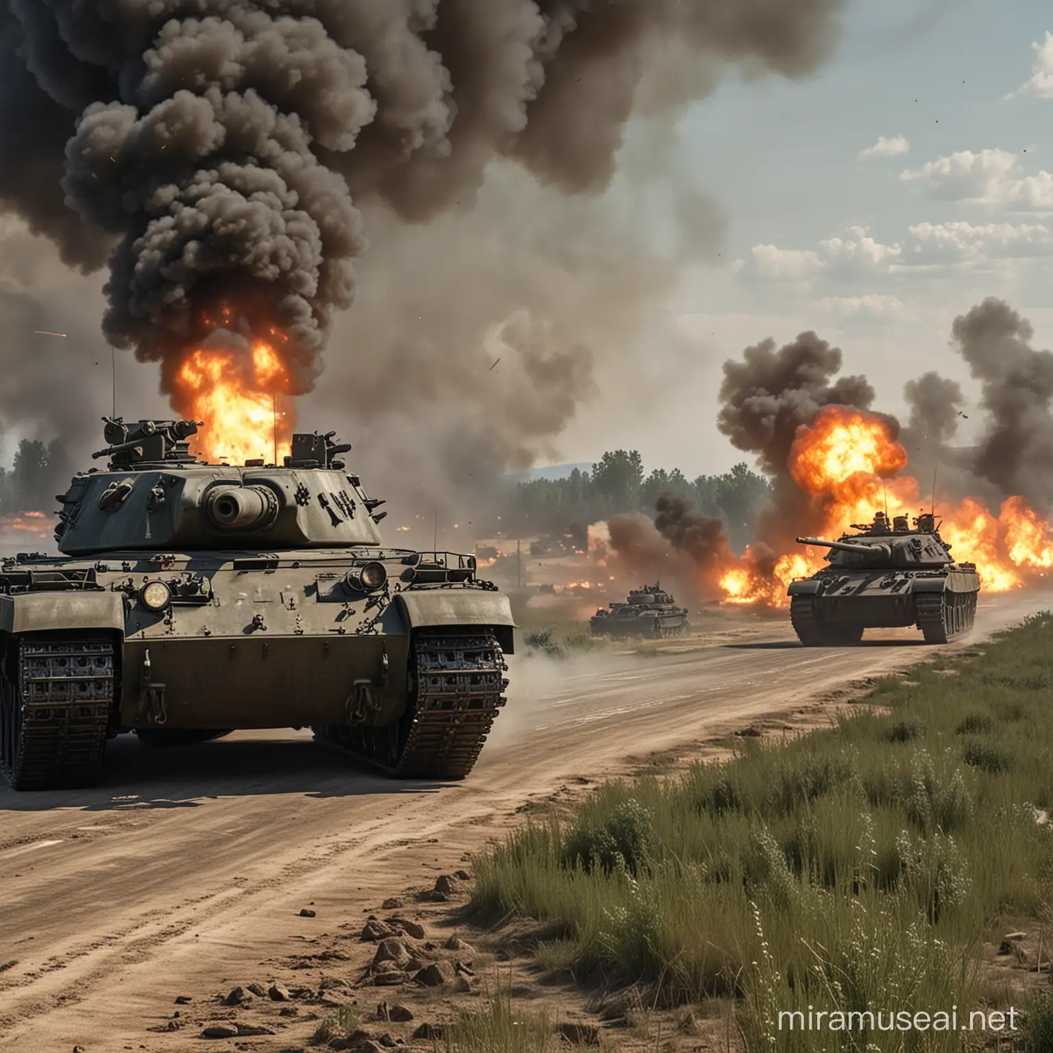 Tank Offensive in Operation Barbarossa World War II Military Art