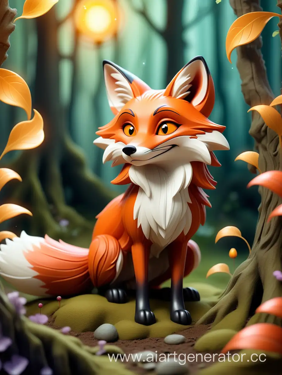 Enchanting-Fairytale-Forest-with-a-Beautiful-Magical-Fox