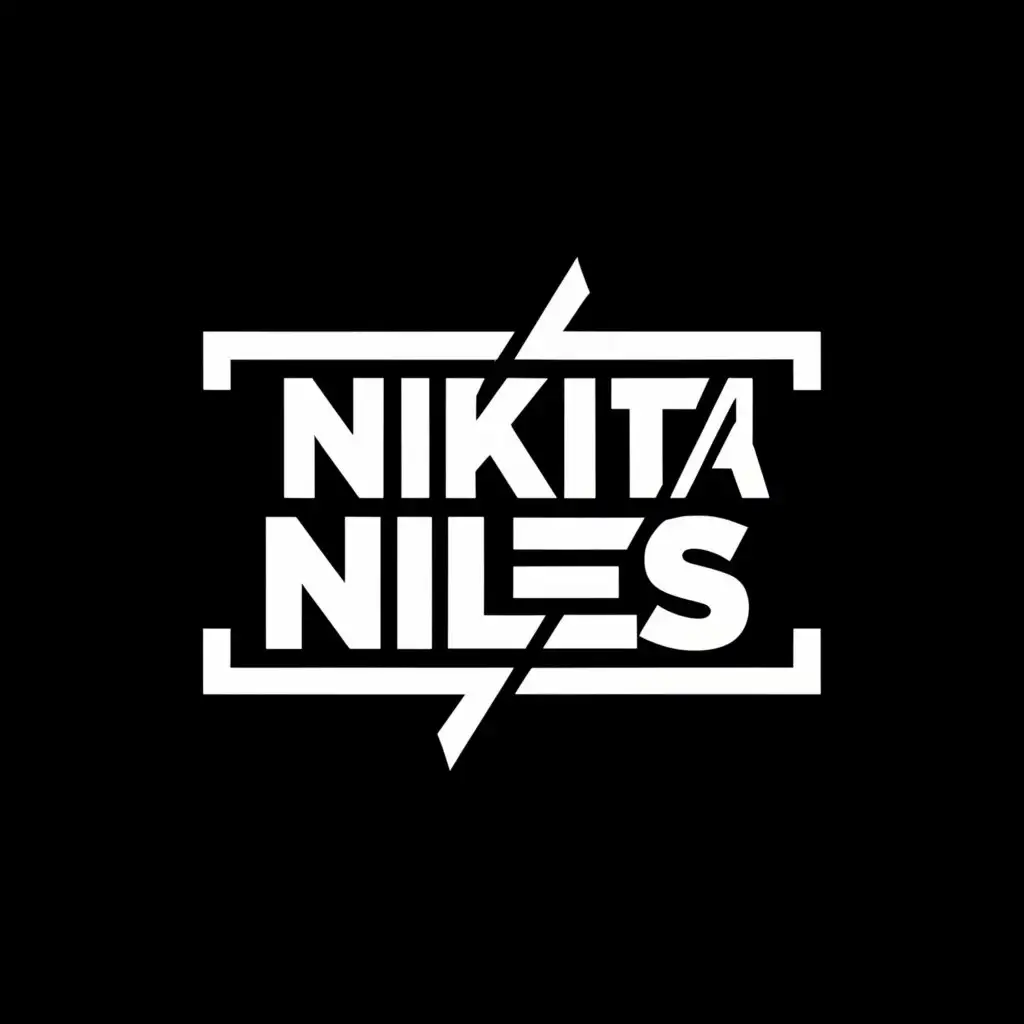 a logo design,with the text "Nikita Niles", main symbol:Sex Pistols, British Punk Rock,Minimalistic,clear background