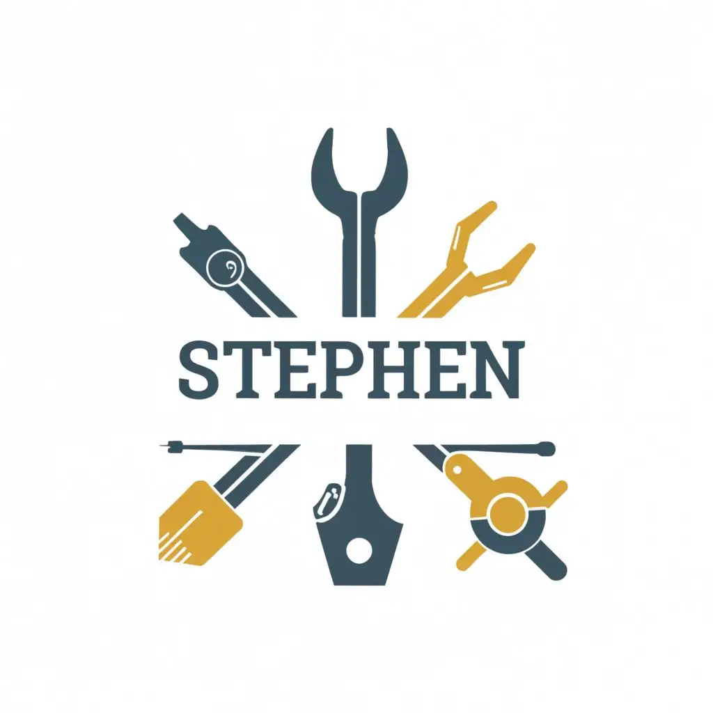 logo, TOOLS, with the text "STEPHEN", typography, be used in Education industry