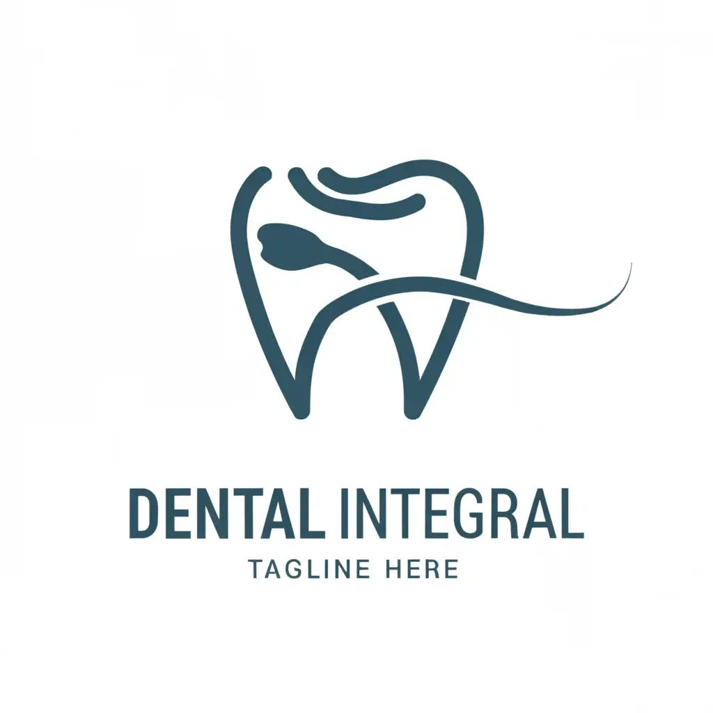 a logo design,with the text "Dental Integral", main symbol:dentist,Minimalistic,be used in Medical Dental industry,clear background