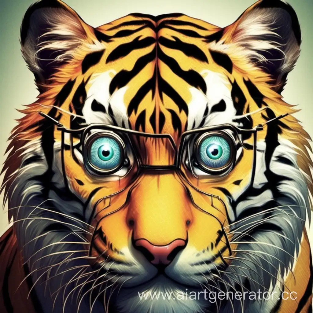 Тигр у которого 4 глаза