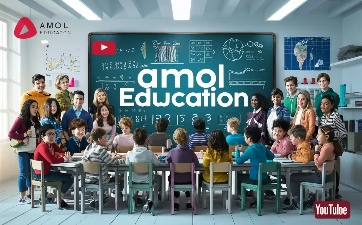 create a image le for YouTube channel with Amol Education name so that people can recognise it wwith this name