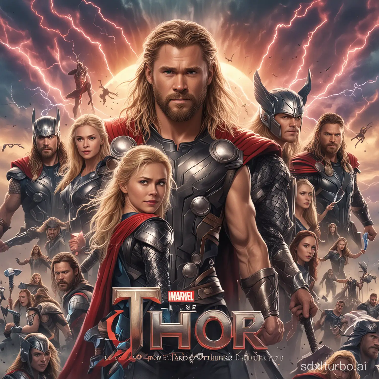 Thor-Love-and-Thunder-Movie-Poster-Art-Marvels-Asgardian-Superhero-in-Action