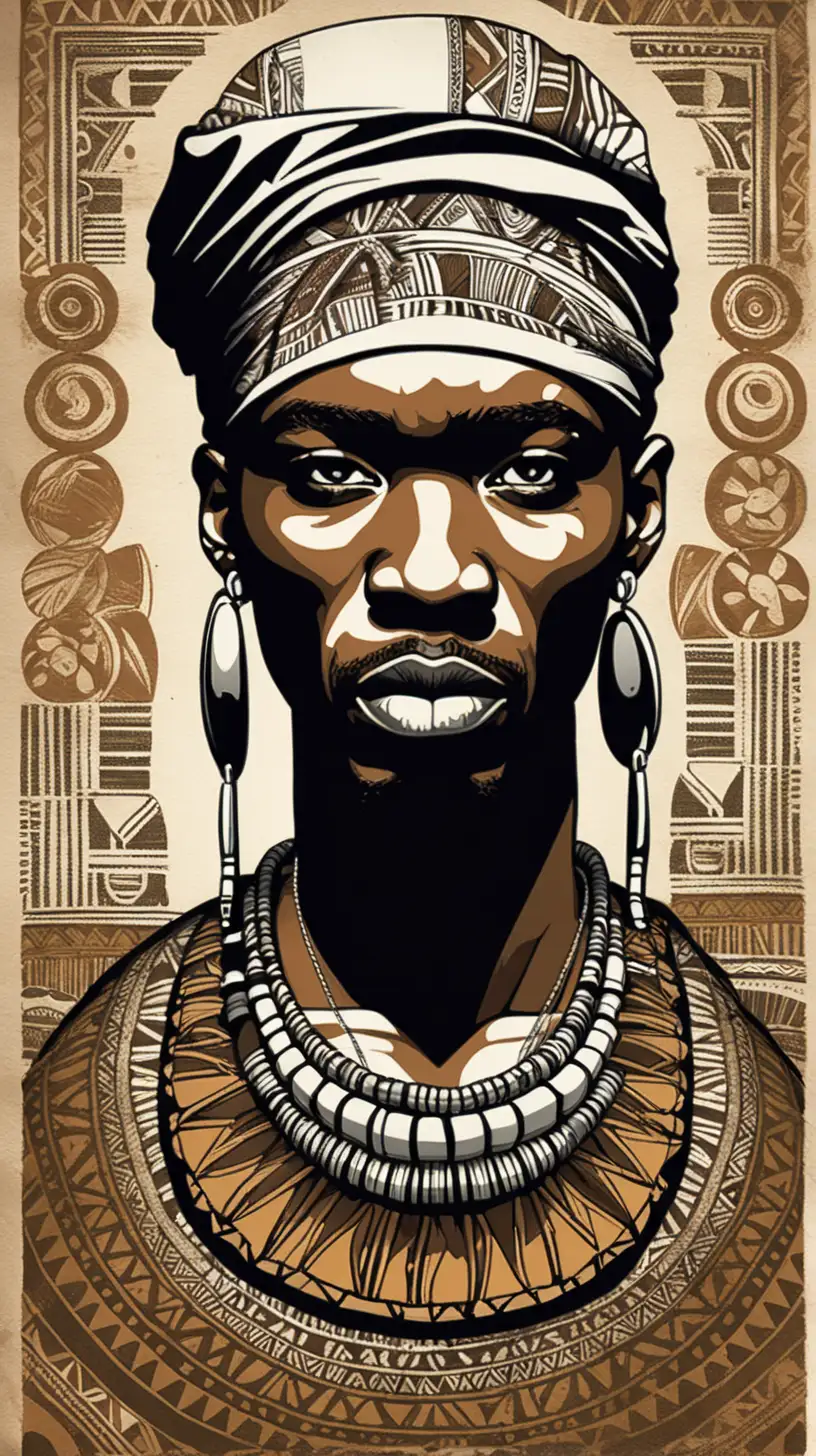 Cool tee shirt graphics, using African influence, and hip hop inpiration