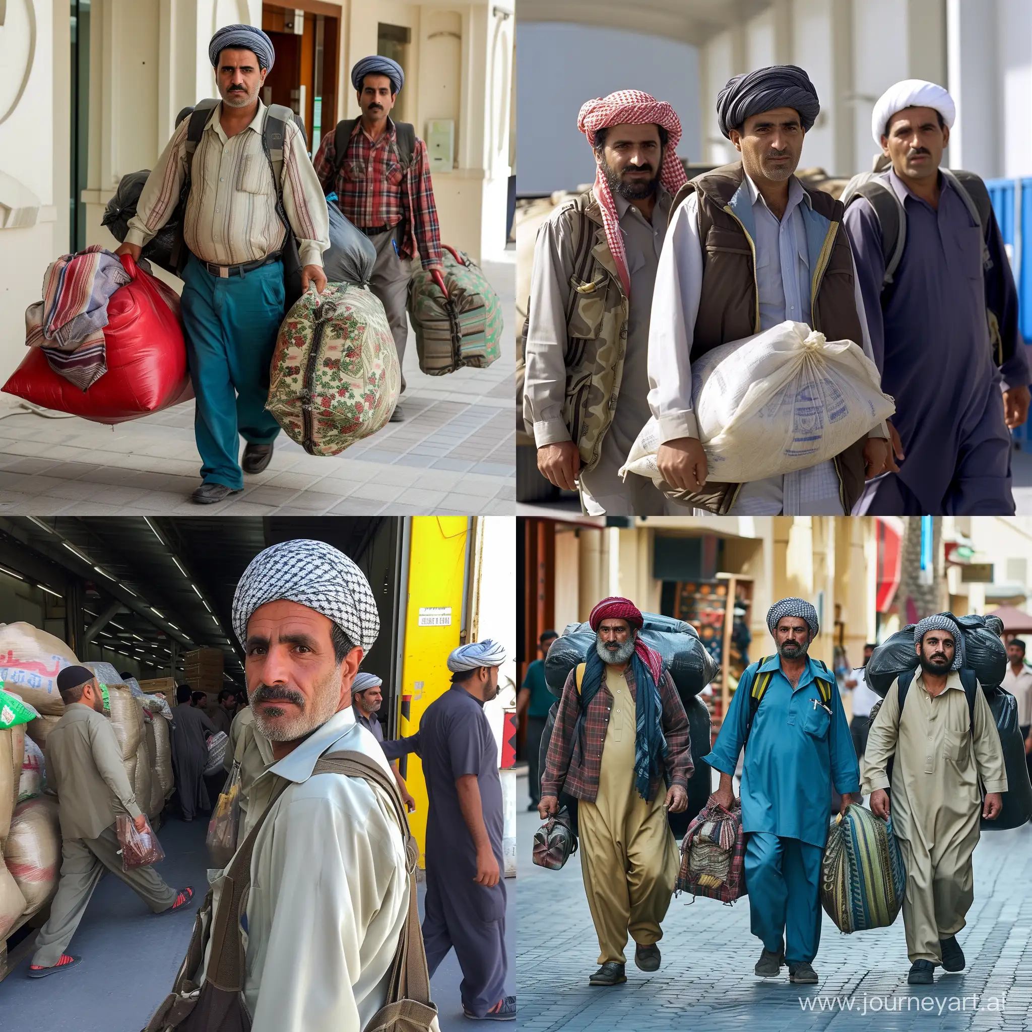 Iranian-Porters-Showcasing-Dubais-Global-Trade-Hub