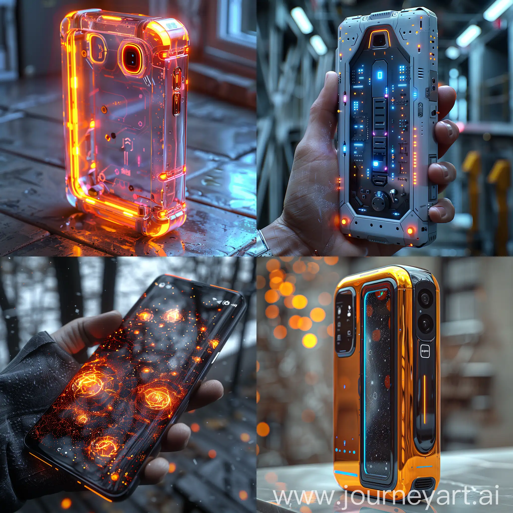 Futuristic-Smartphone-with-Octane-Render-in-Raw-Style