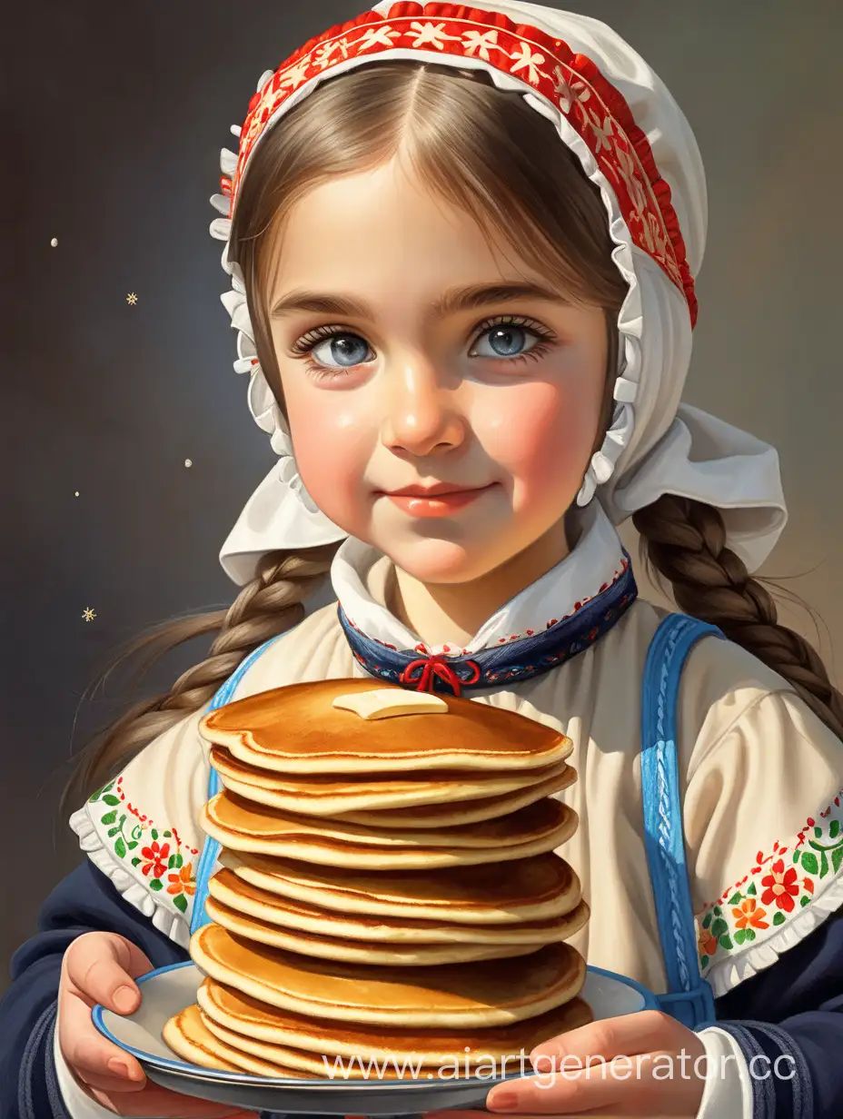 Maslenitsa-Celebration-Girl-Holding-Pancakes