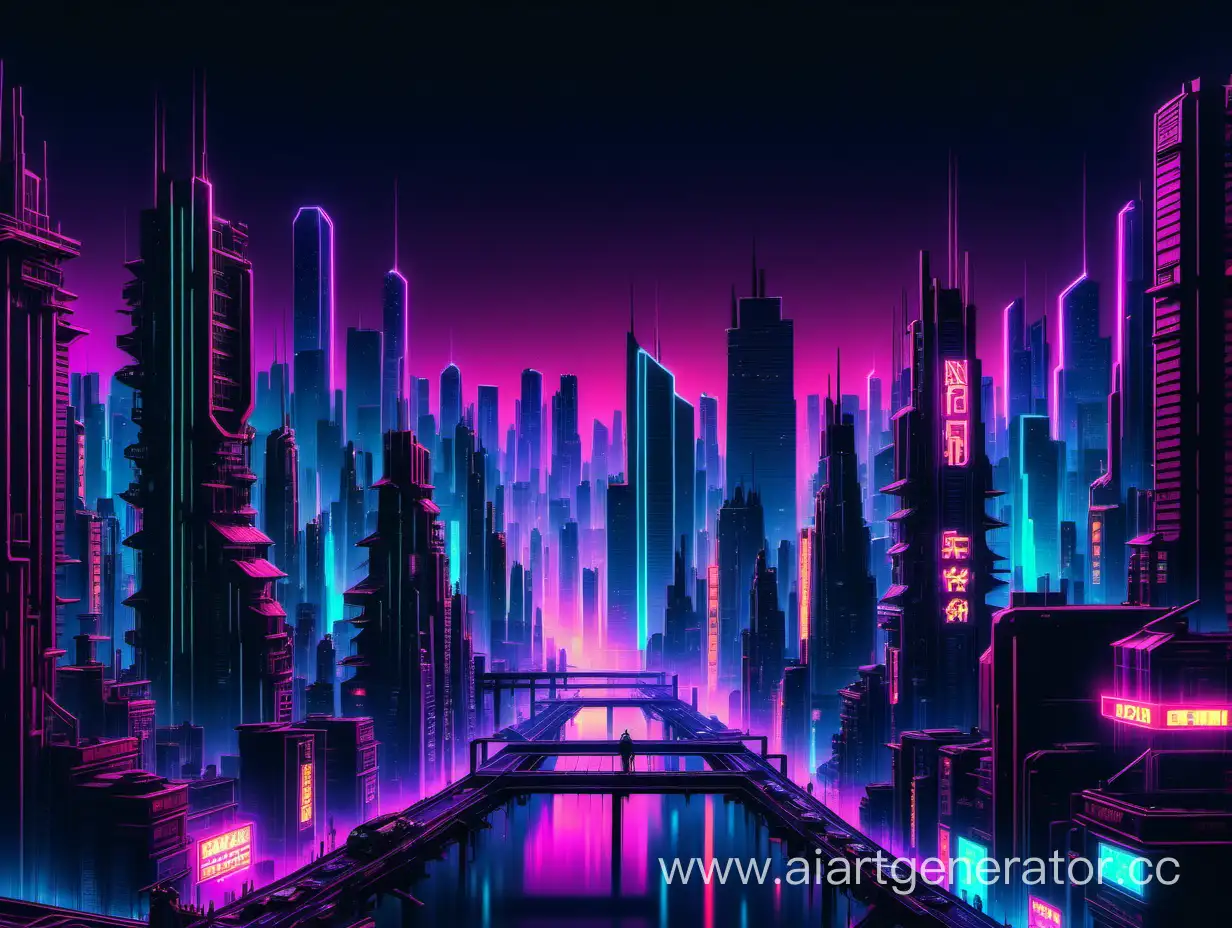Vibrant-Neon-Cyberpunk-Cityscape-Futuristic-Urban-Lights