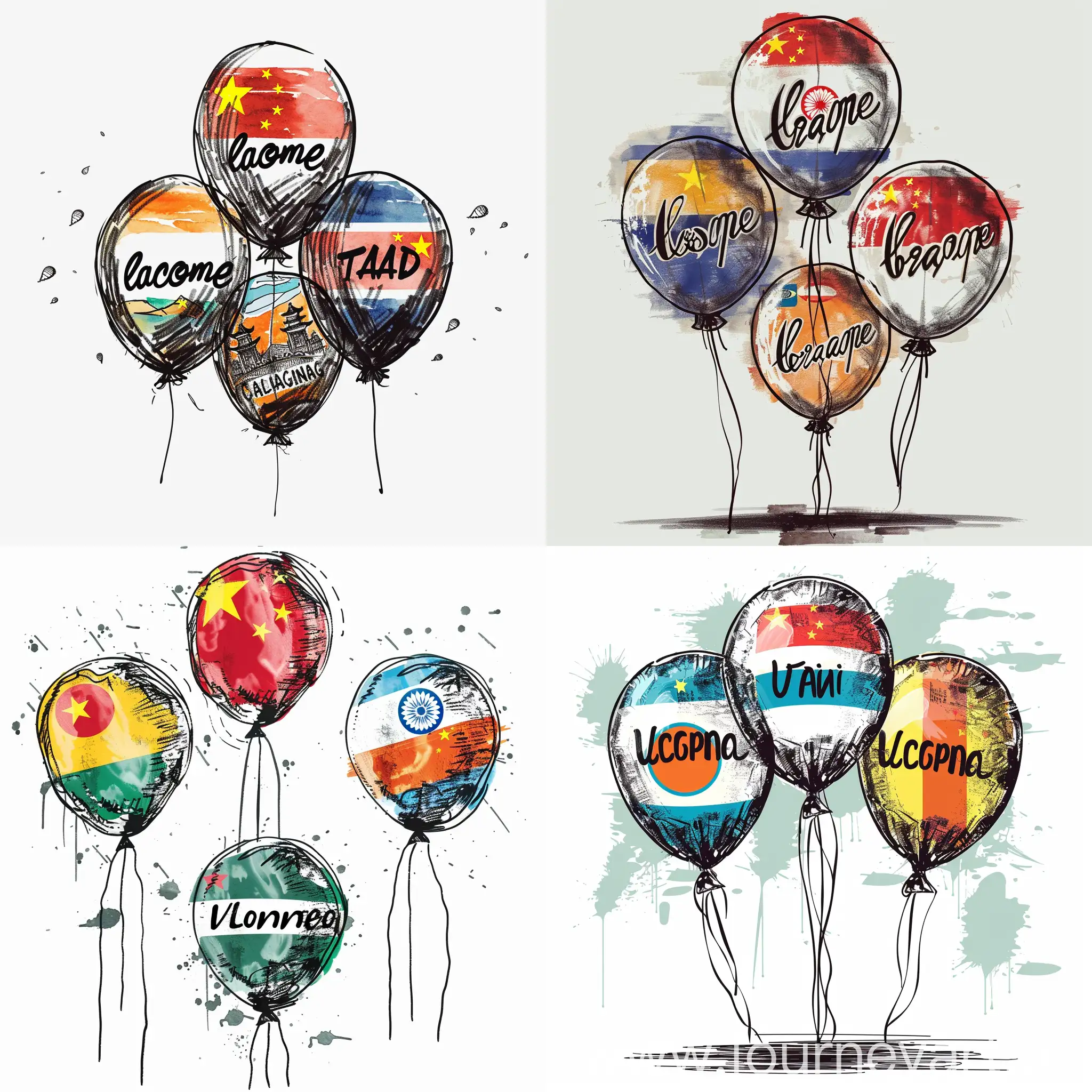 International-Balloons-Welcoming-China-Thailand-Taiwan-and-Bangladesh