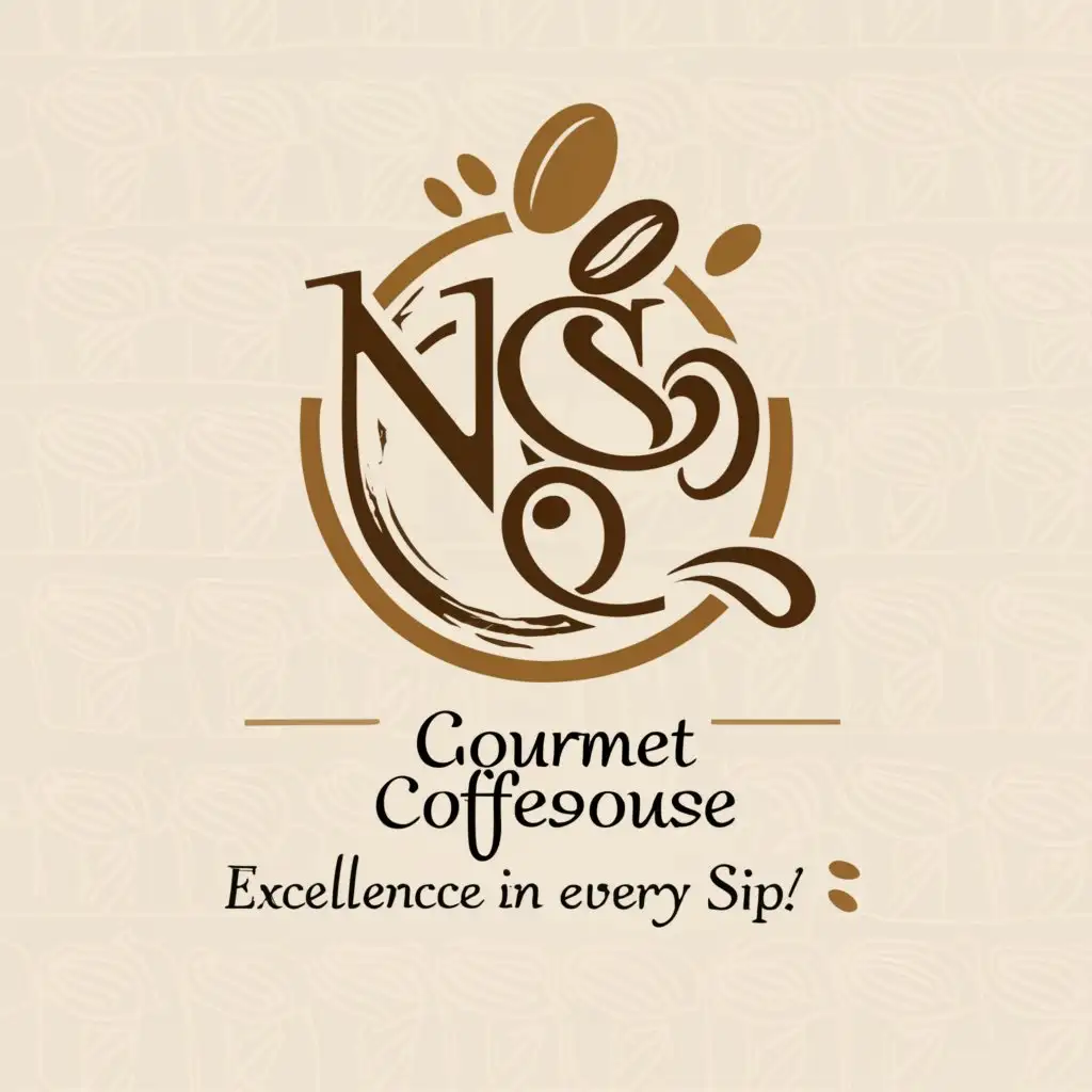 a logo design,with the text "Ng's Gourmet Coffeehouse", main symbol:"Excellence in every sip.",Moderate,clear background