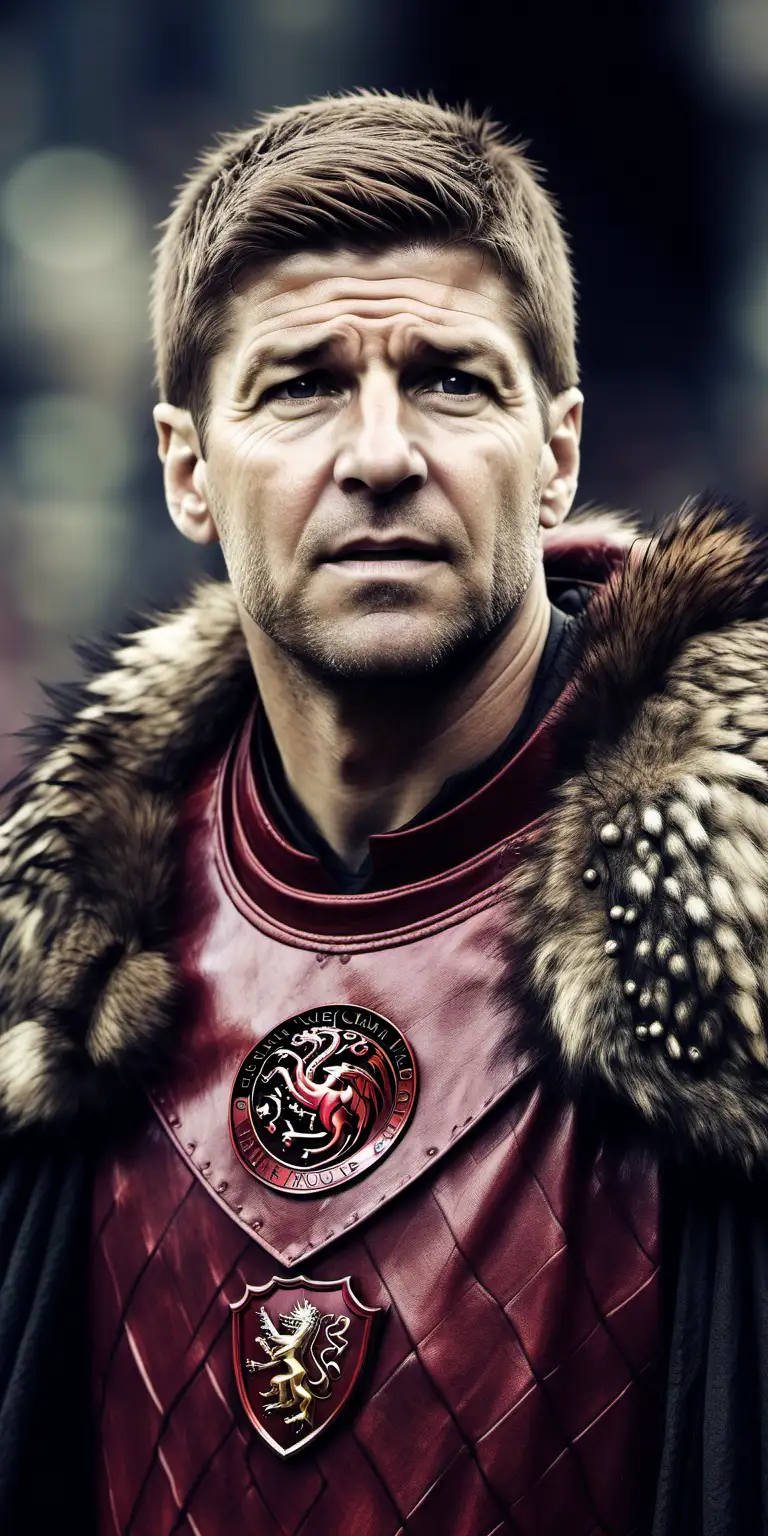 Steven Gerrard Game of Thrones Character Portrait