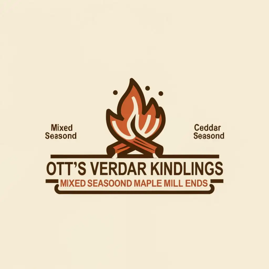 LOGO-Design-for-Otts-Vermont-Cedar-Kindling-Campfire-Emblem-with-Cedar-and-Maple-Mill-Ends