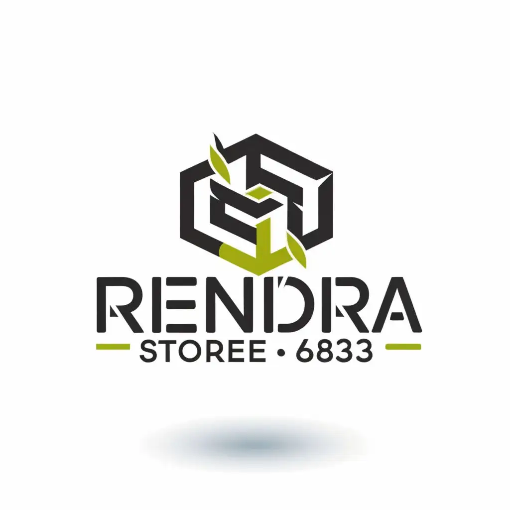 logo, company, with the text "Rendra Store 683", typography, be used in