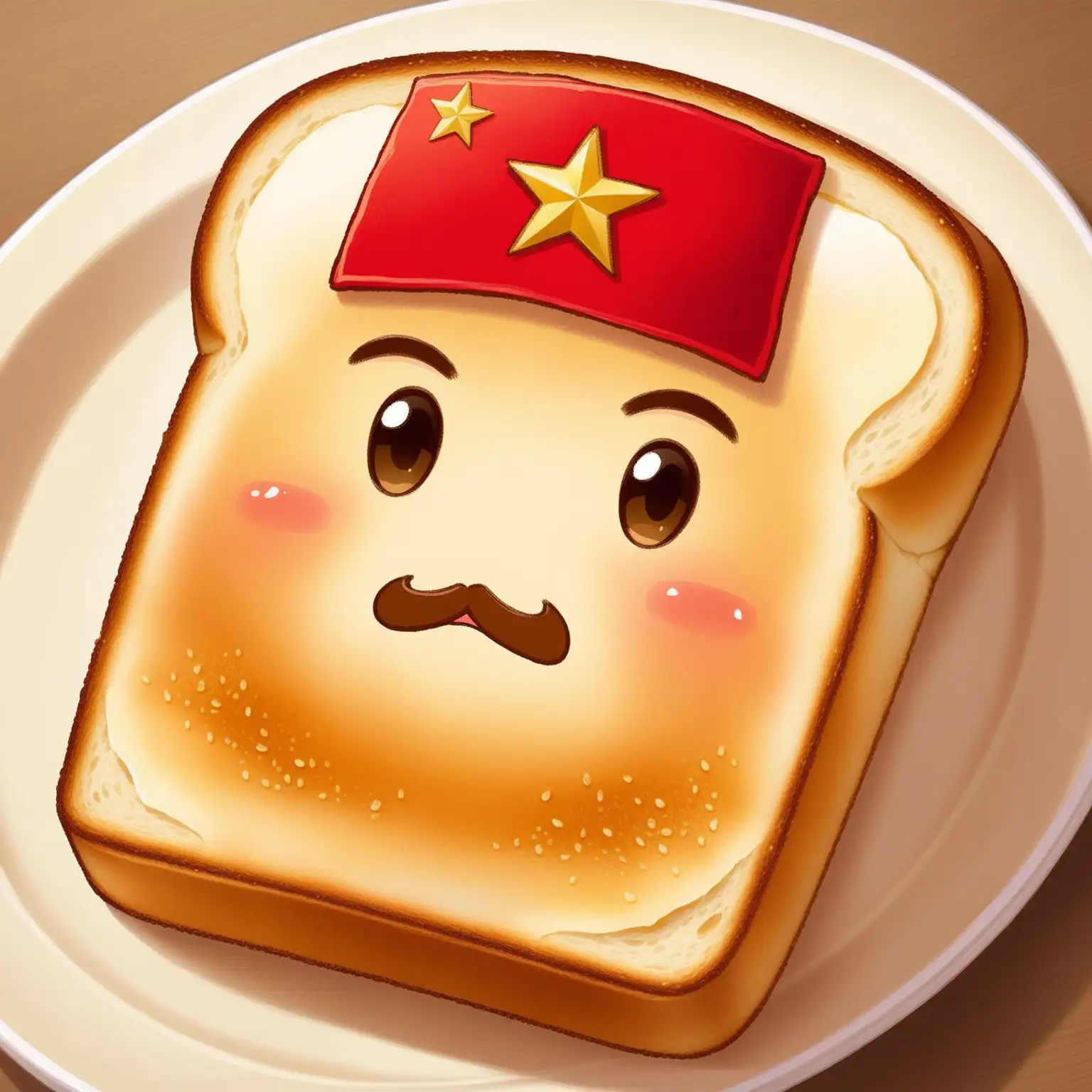Very cute communist toast