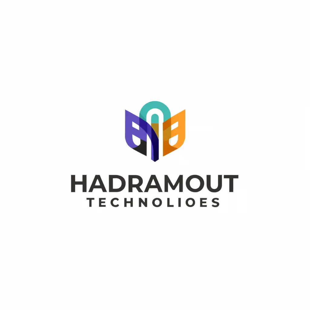 a logo design,with the text "Hadhramout Technologies", main symbol:Hadhramout,Minimalistic,be used in Technology industry,clear background