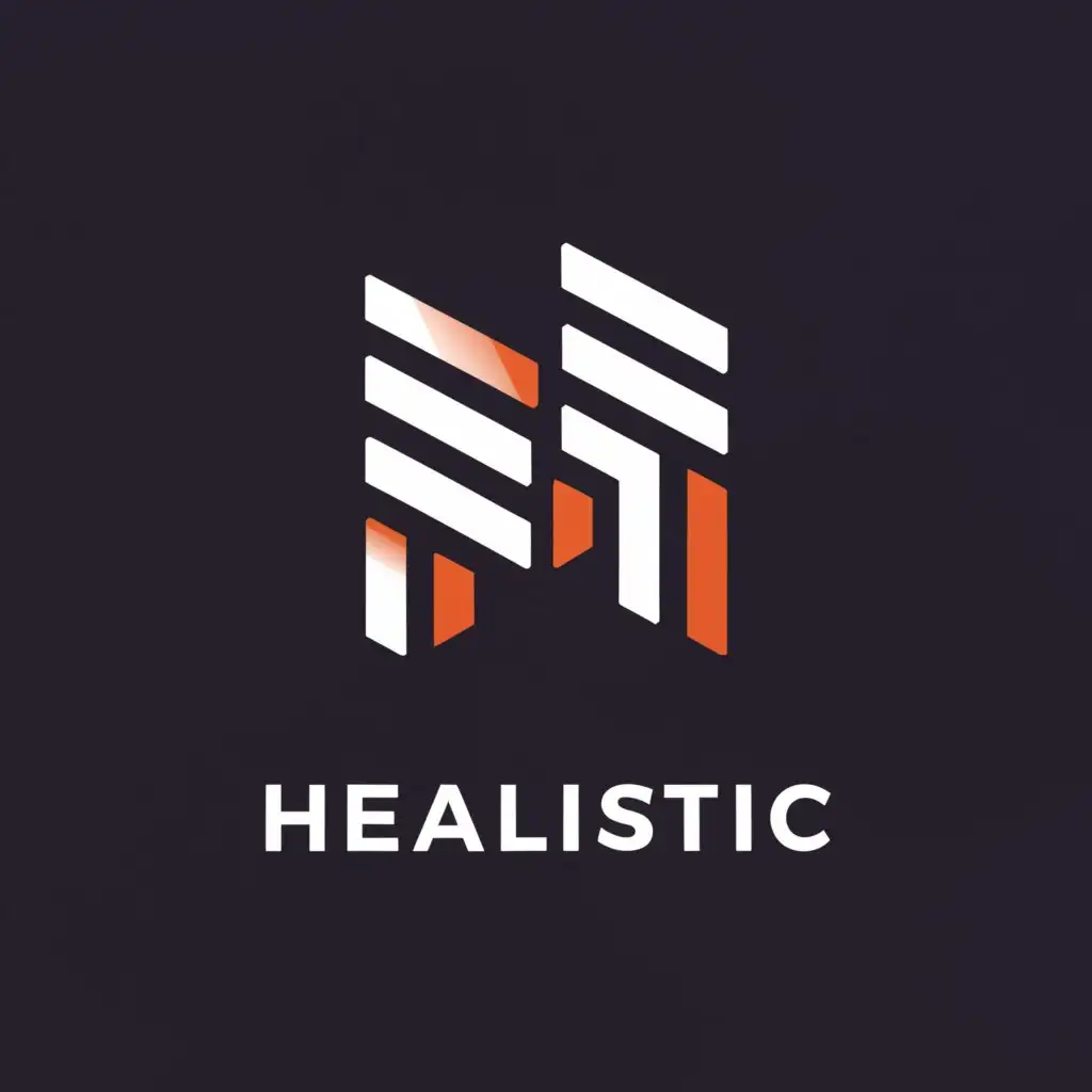 a logo design,with the text "Healistic", main symbol:H,Minimalistic,be used in Sports Fitness industry,clear background