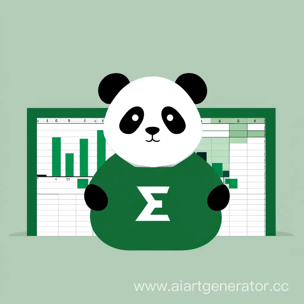 Панда как символ Microsoft Excel