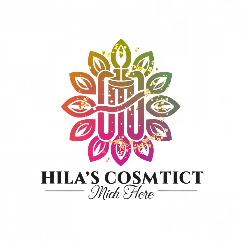 LOGO-Design-for-Hilas-Cosmetic-Elegant-Typography-with-Cosmetic-Emblem-for-Beauty-Spa-Branding