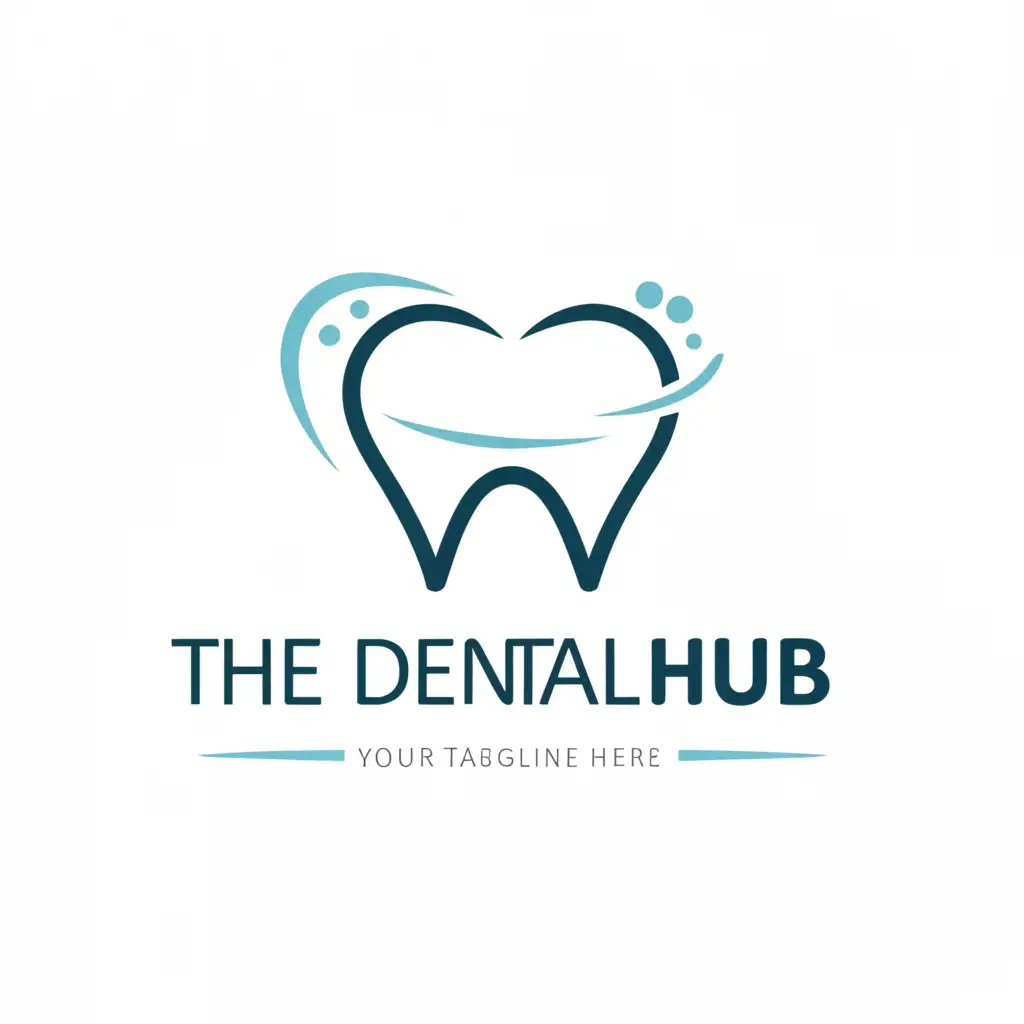 a logo design,with the text "Dental Hub", main symbol:teeth,smile,Moderate,be used in Medical Dental industry,clear background