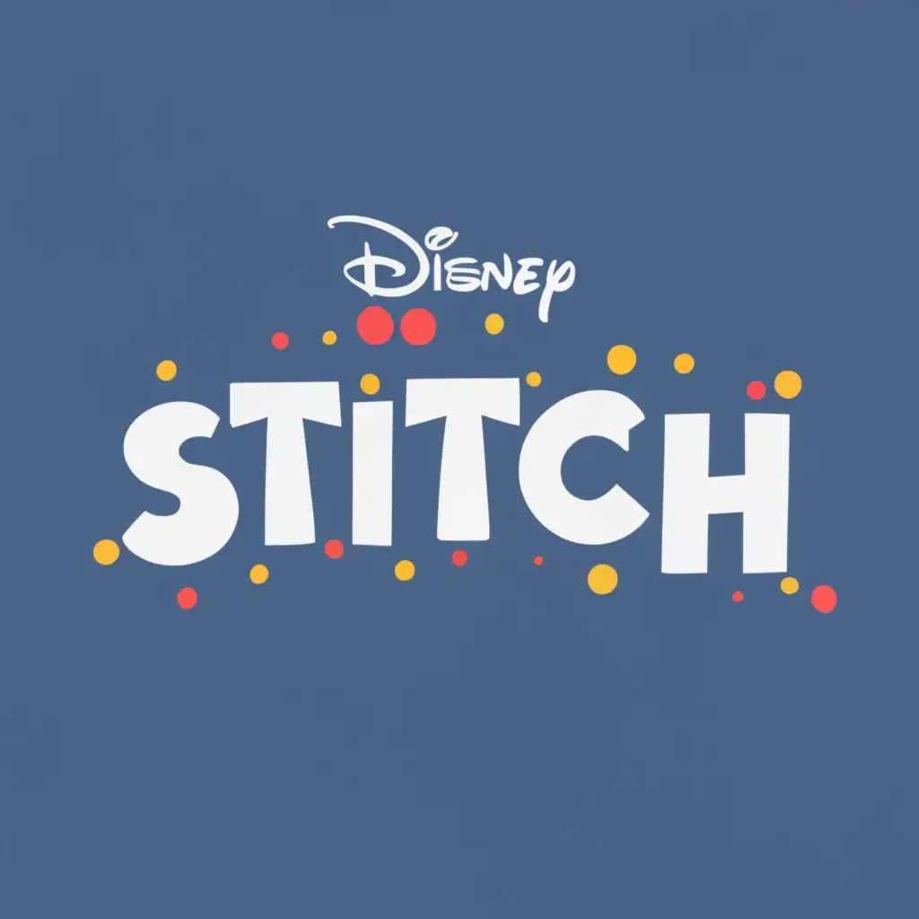 logo, Disney, with the text "Stitch", typography, be used in Technology industry