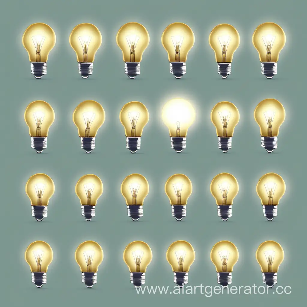 Bright-Sprites-Light-Bulb-Icons-on-White-Background