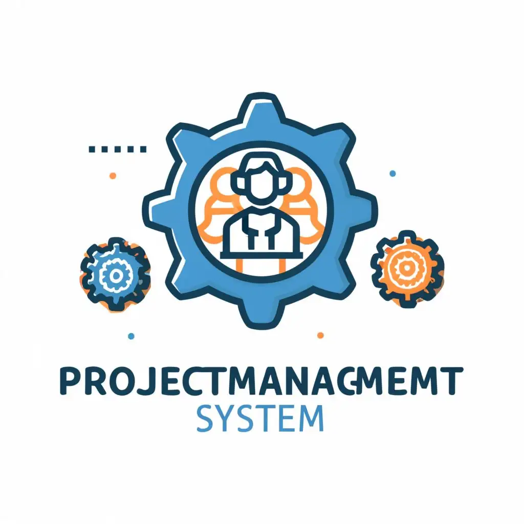 a logo design,with the text "Project Management System", main symbol:Management,Moderate,be used in Technology industry,clear background