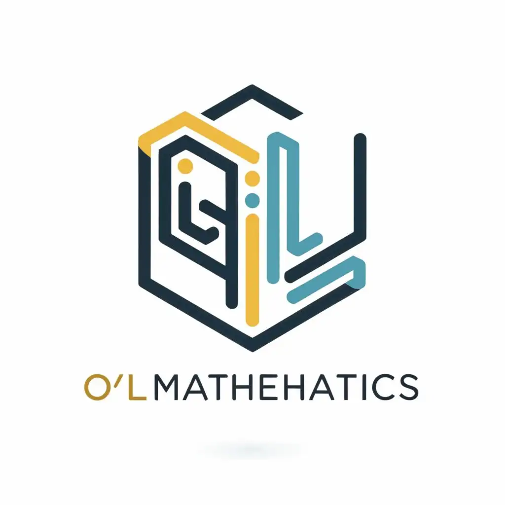 logo, Learning, with the text "O/L Mathematics", typography, be used in Internet industry