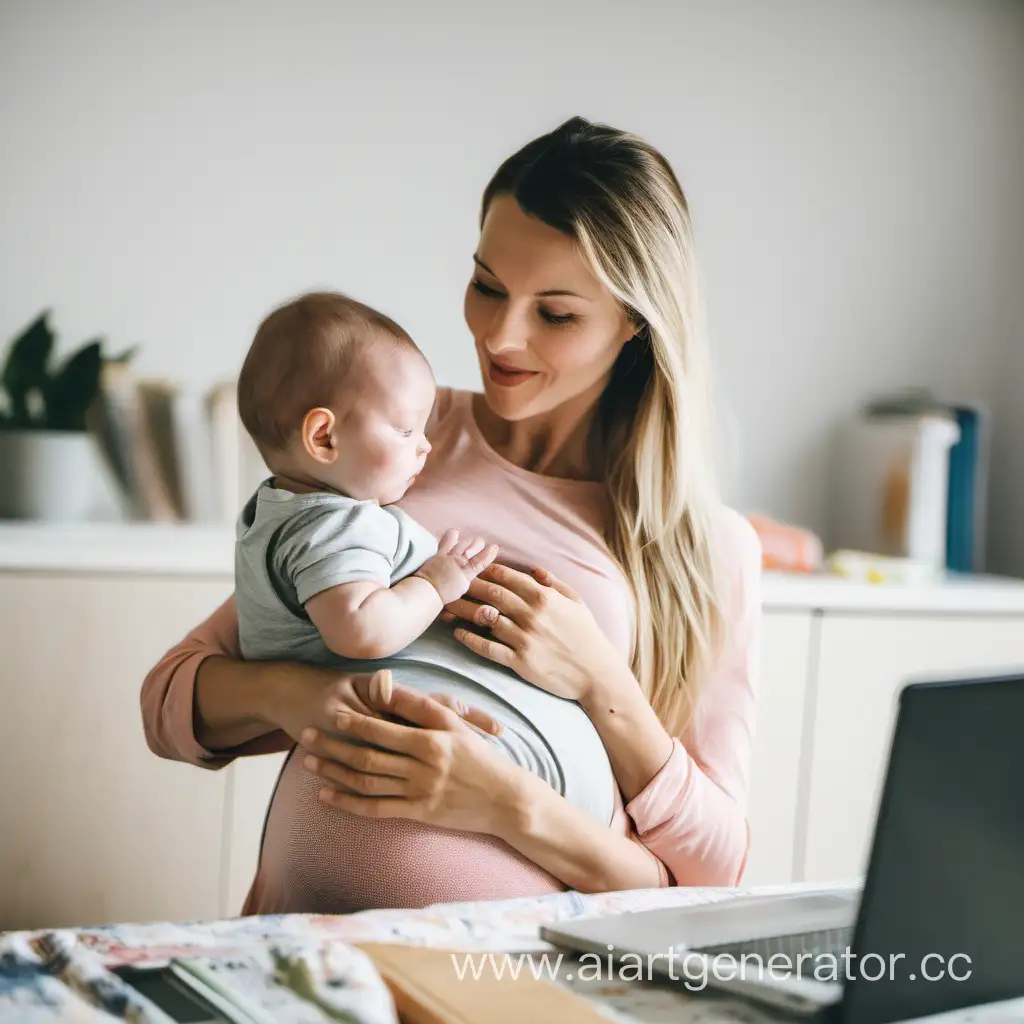 Joyful-Mother-Embracing-Maternity-Bliss