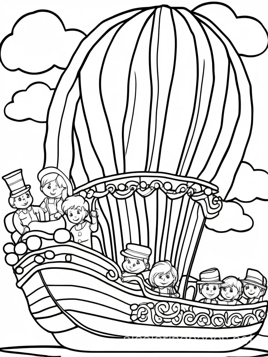 Vibrant-Rainbow-Parade-Floats-Coloring-Page