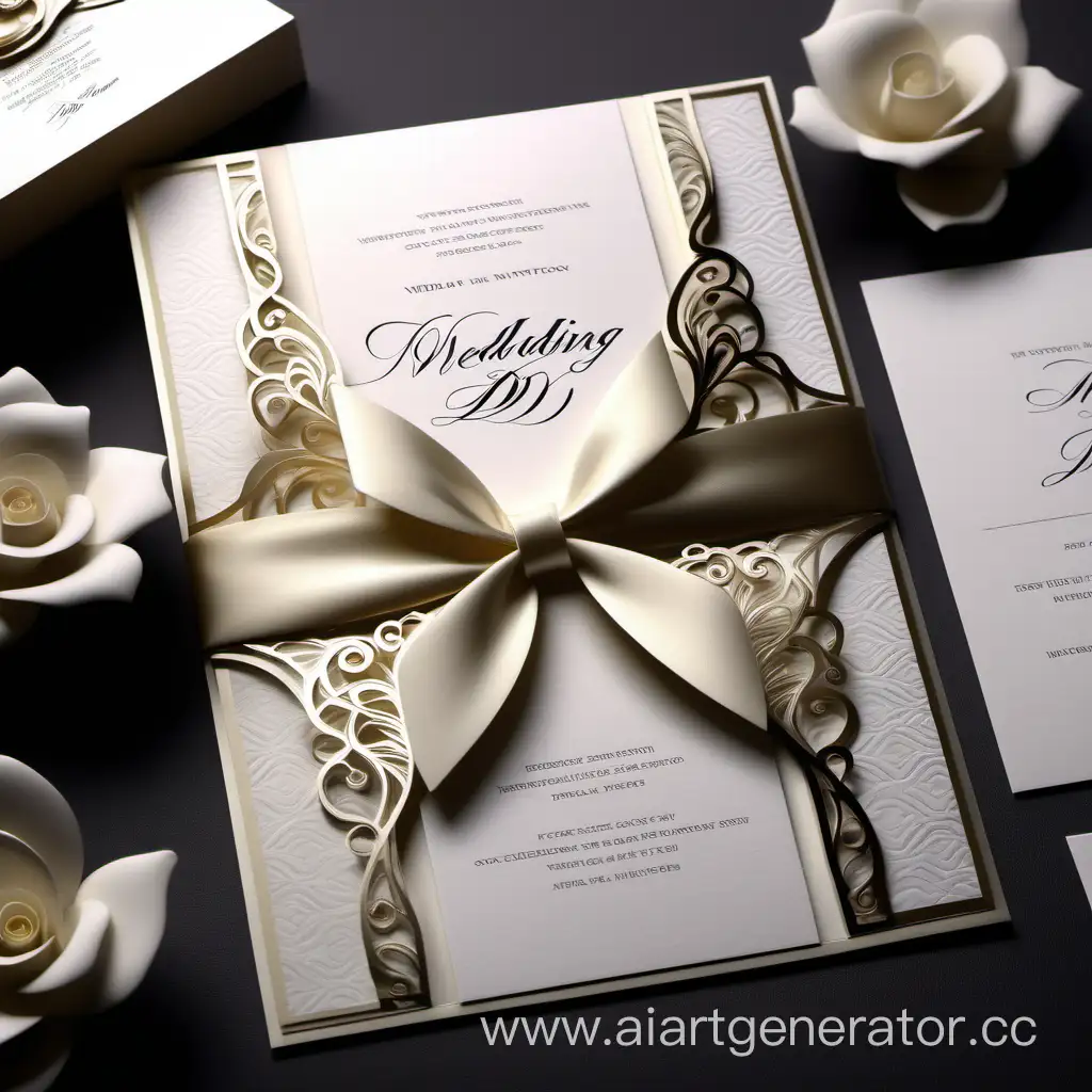 Wedding invitation incroyable style