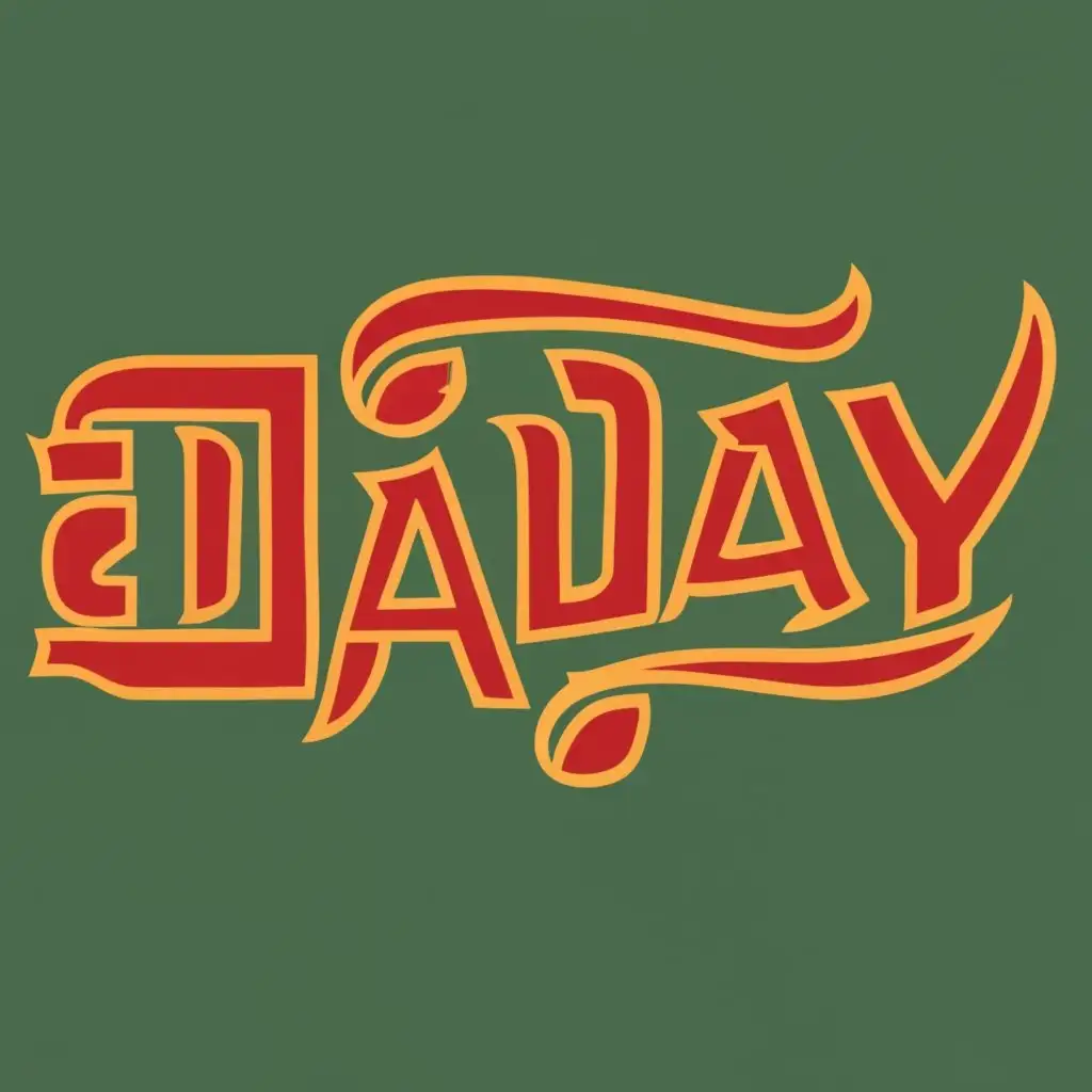 logo, Russian bogatyr, with the text "dgaday", typography