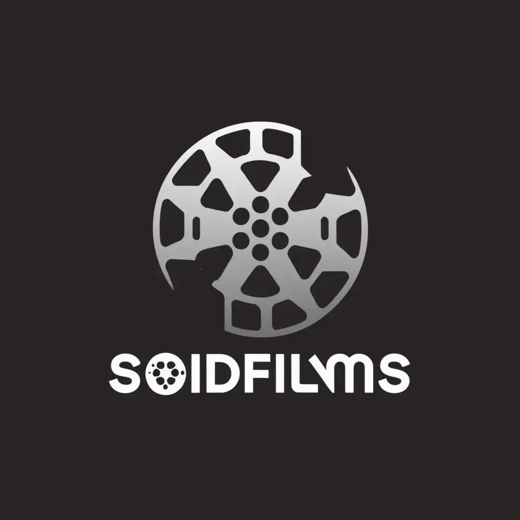 a logo design,with the text "Soidfilms", main symbol:movie,Moderate,be used in Entertainment industry,clear background