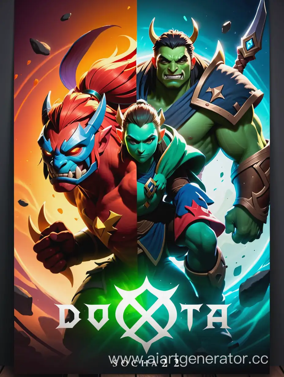 Dynamic-Poster-Design-for-Dota-2-School-Tournament