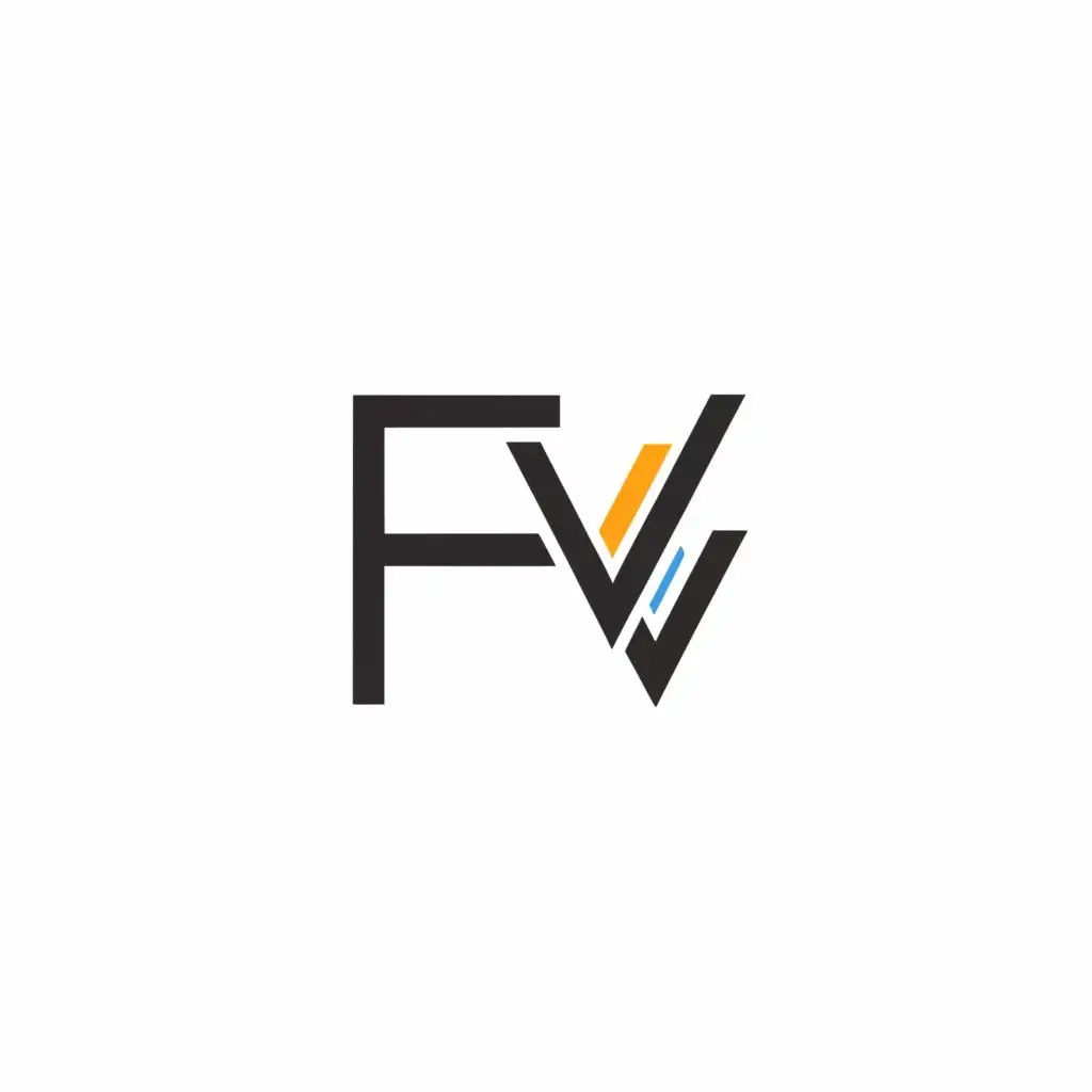 a logo design,with the text "FV", main symbol:FV,Moderate,clear background