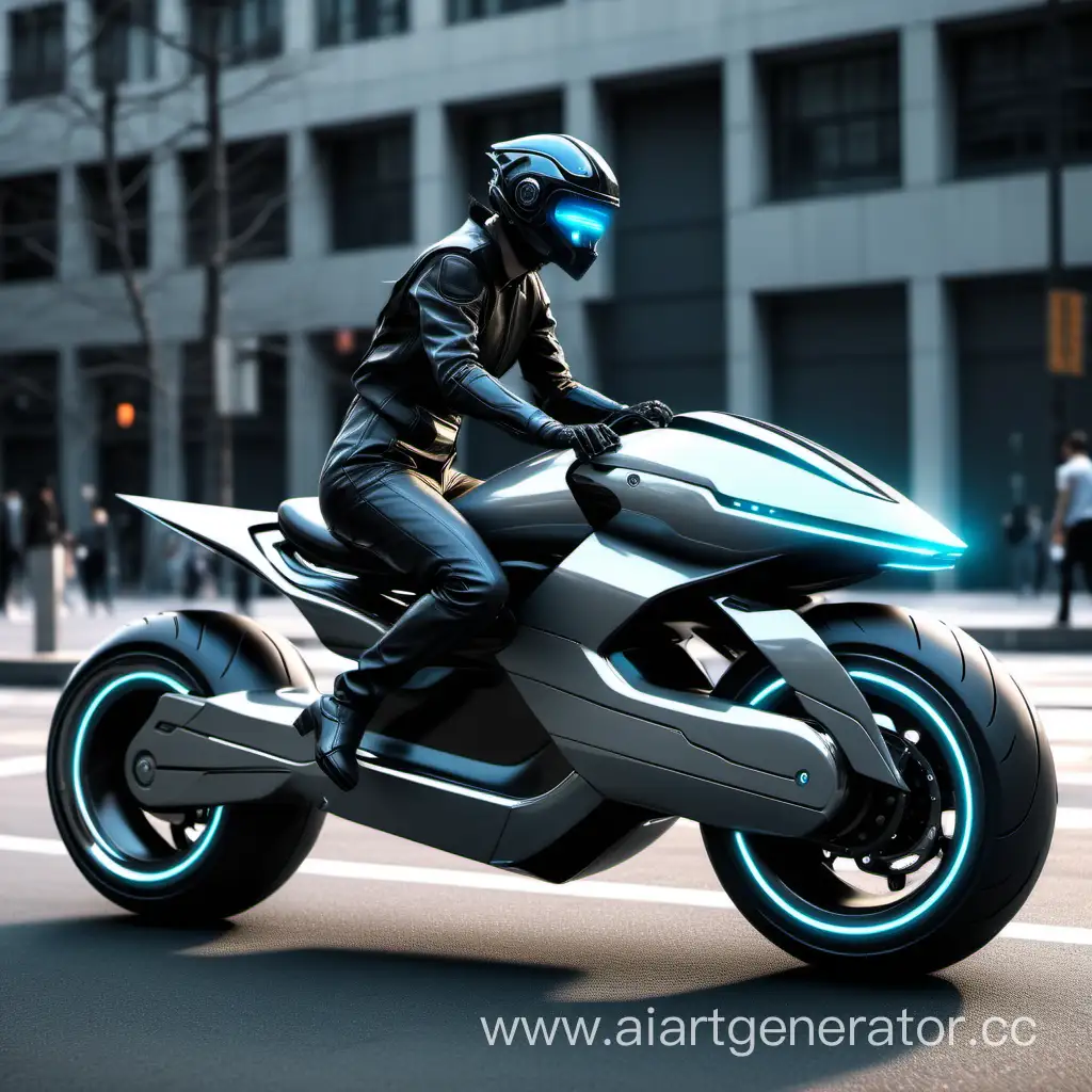 Futuristic-2077-Cityscape-Neuro-Motorcycle-Riding-Through-Streamlined-Architecture