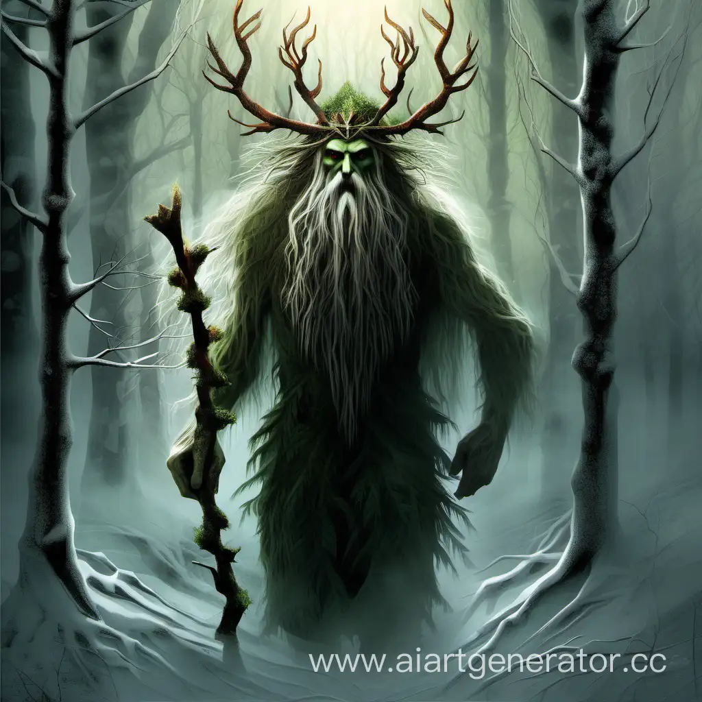 mighty spirit of the forest. Leshy. Slavic mythology
