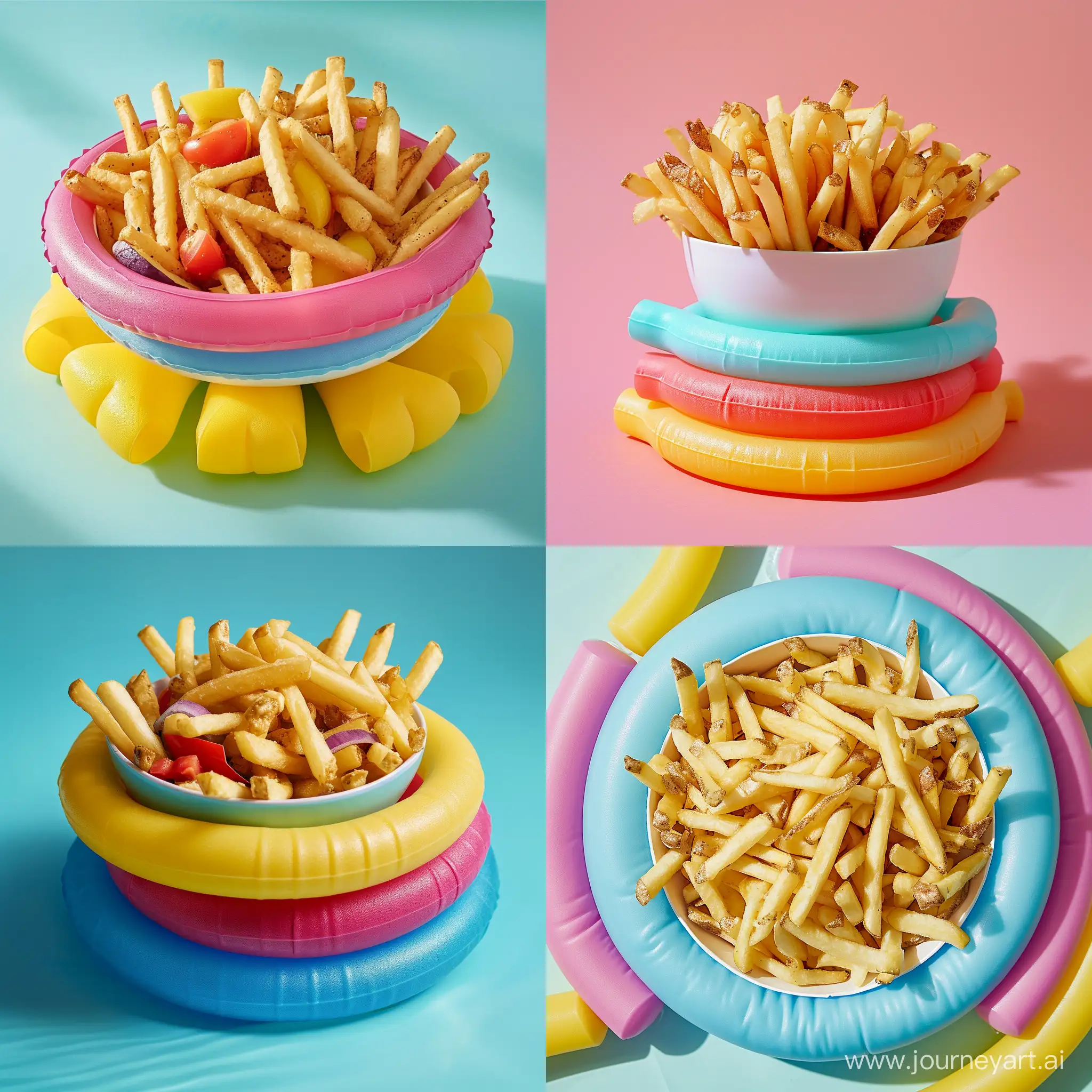 Floating-Pool-Noodle-Fries-Playful-Snack-in-the-Water
