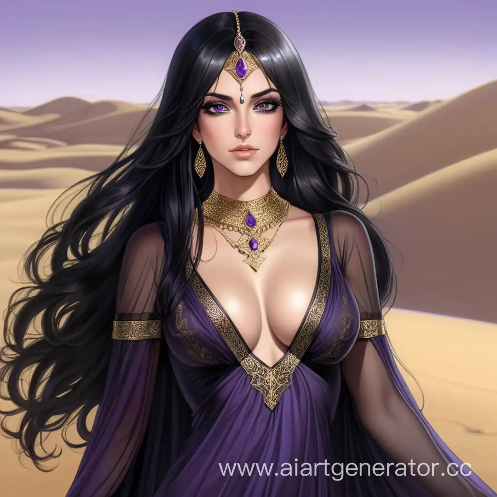 Sensual-Persian-Princess-in-Tranquil-Desert-Oasis