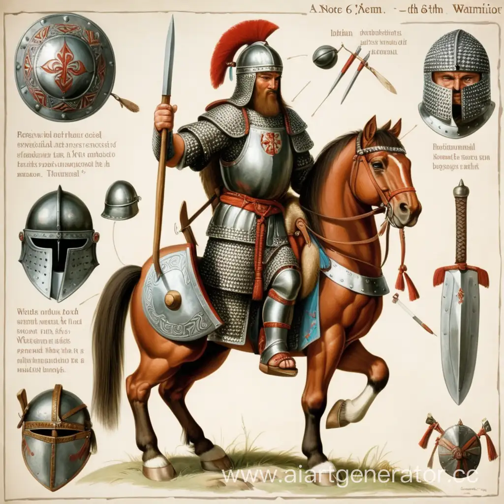 8th-Century-Russian-Warrior-Symbolic-Armor-and-Weaponry