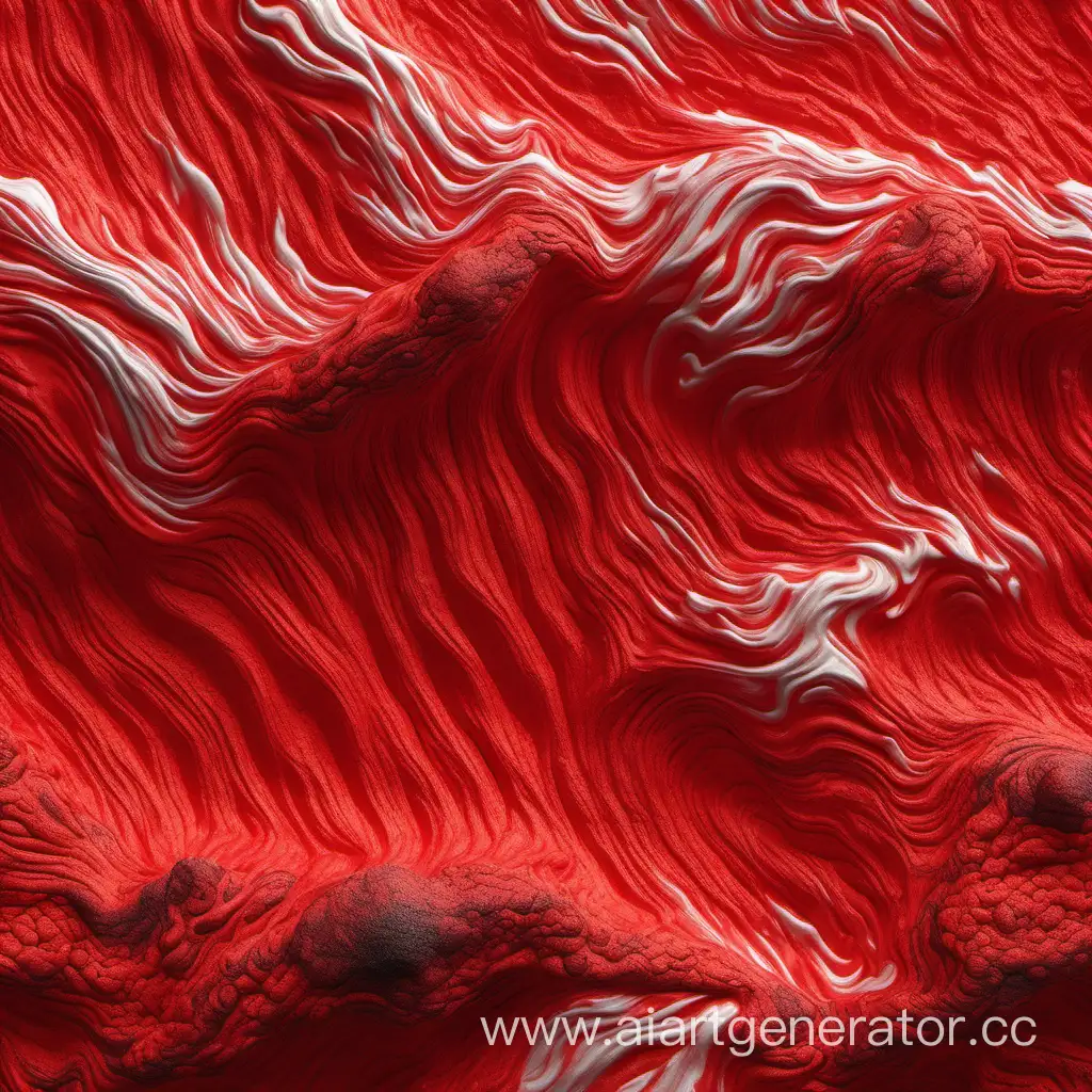 simple photo of a 3D bright red texture, made of bright wind red white lava.