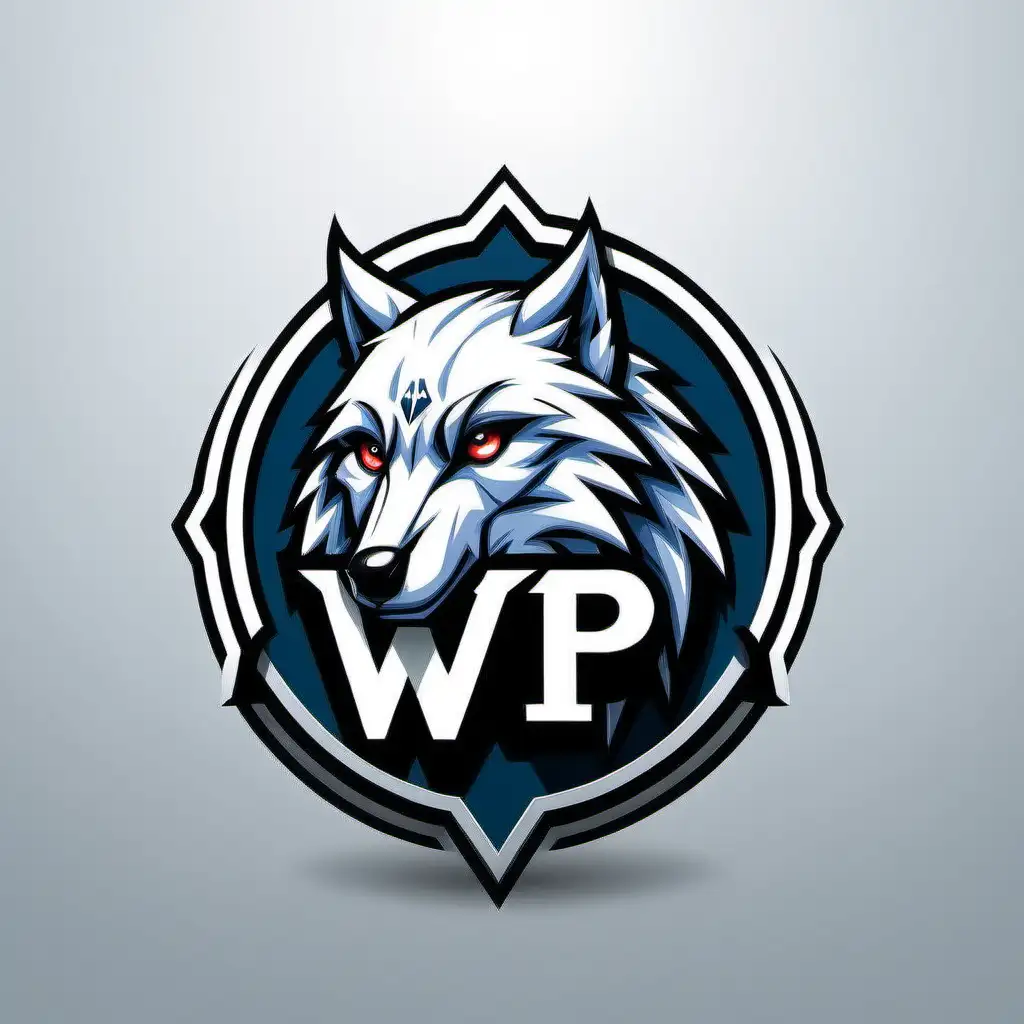 WolfLike WP Logo in Abstract Artistic Style