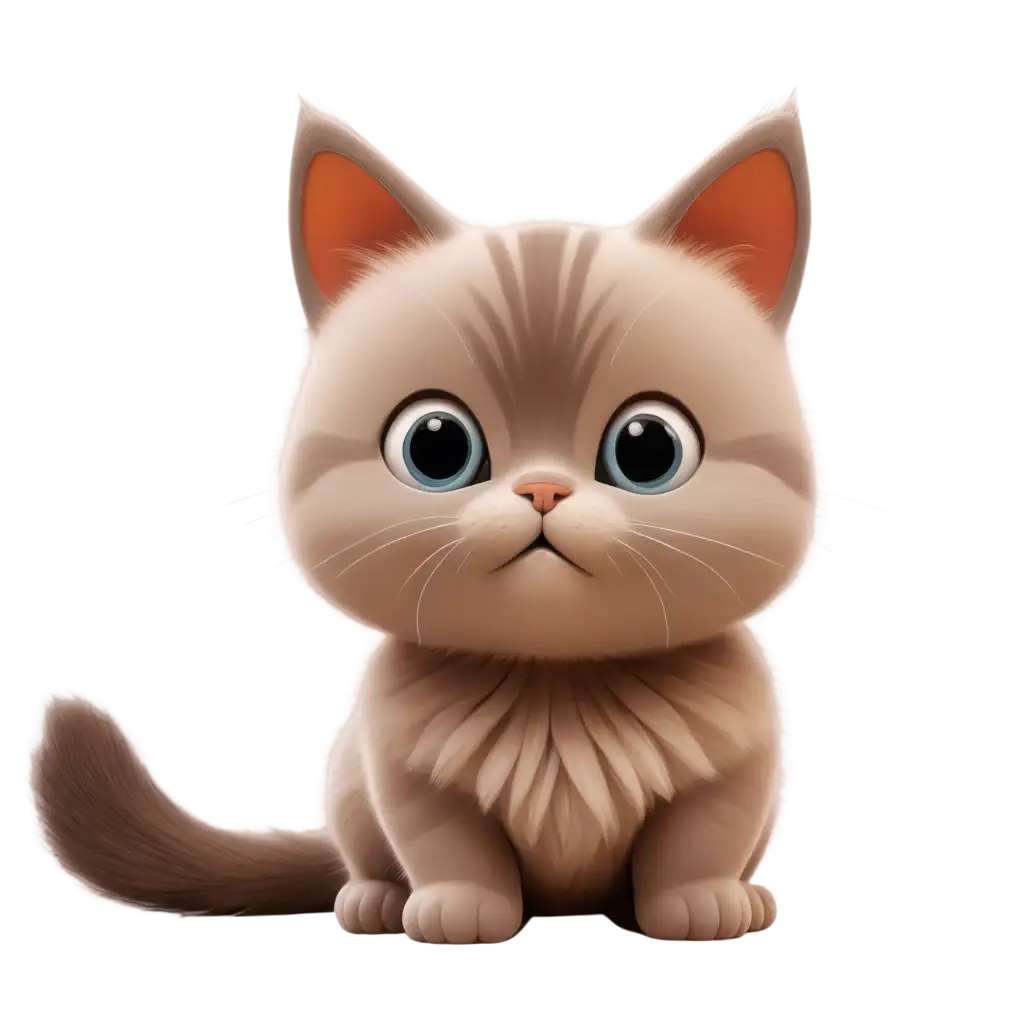 Adorable-Cartoon-Cat-PNG-Create-Whimsical-Graphics-with-HighQuality-Transparency