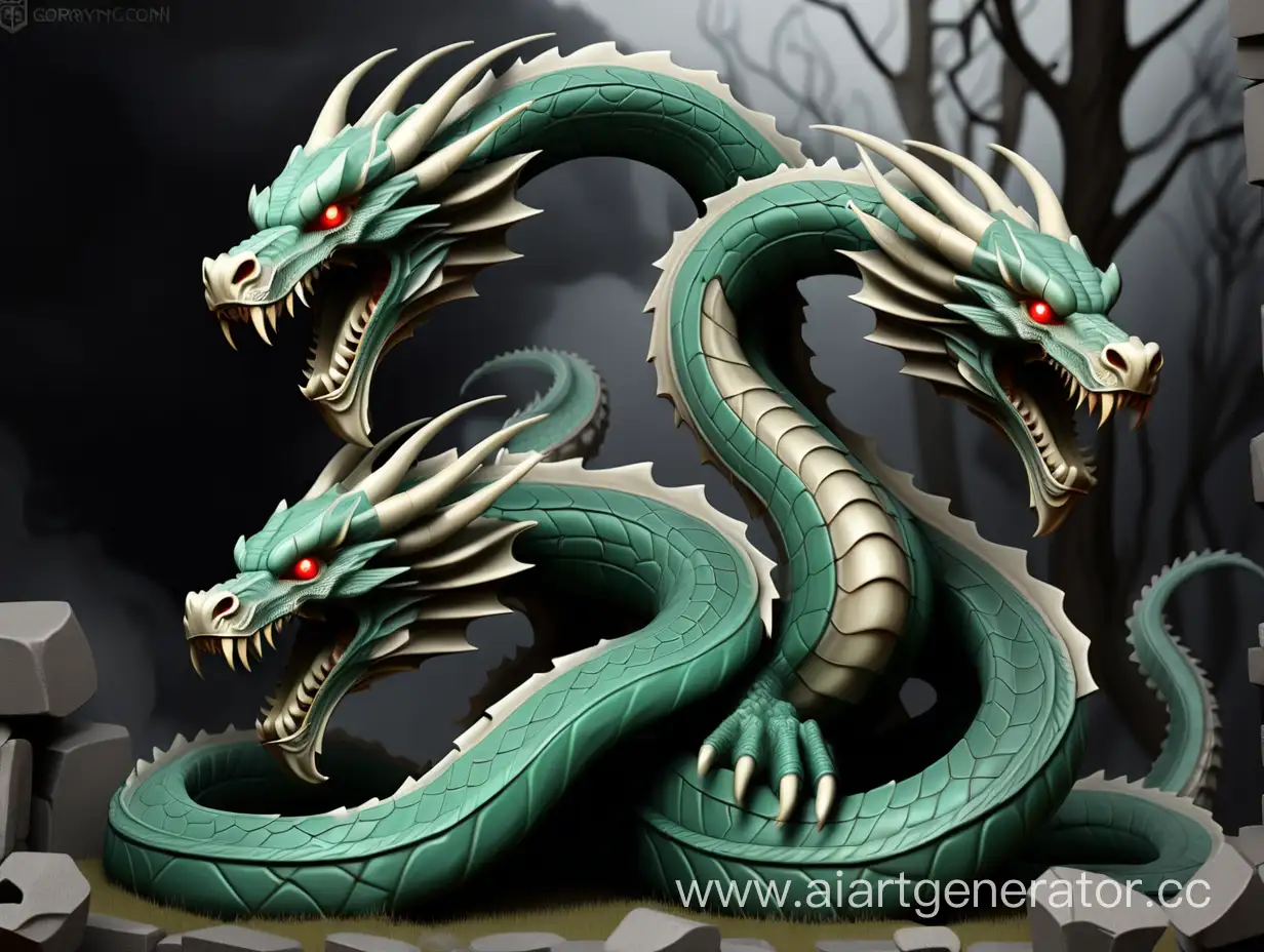 Mystical-Encounter-ThreeHeaded-Dragon-Serpent-Gorynych