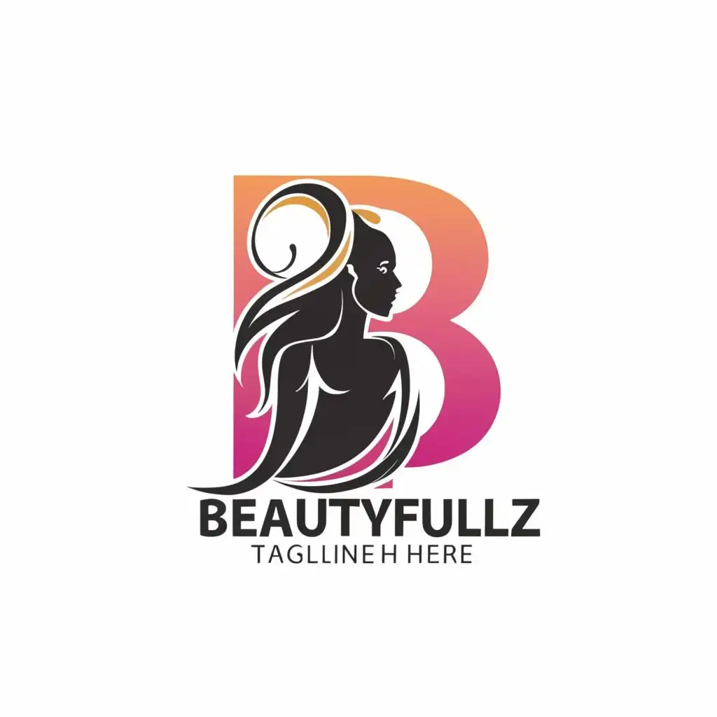 logo, B as a woman, with the text "Beautyfullz", typography, be used in Retail industry