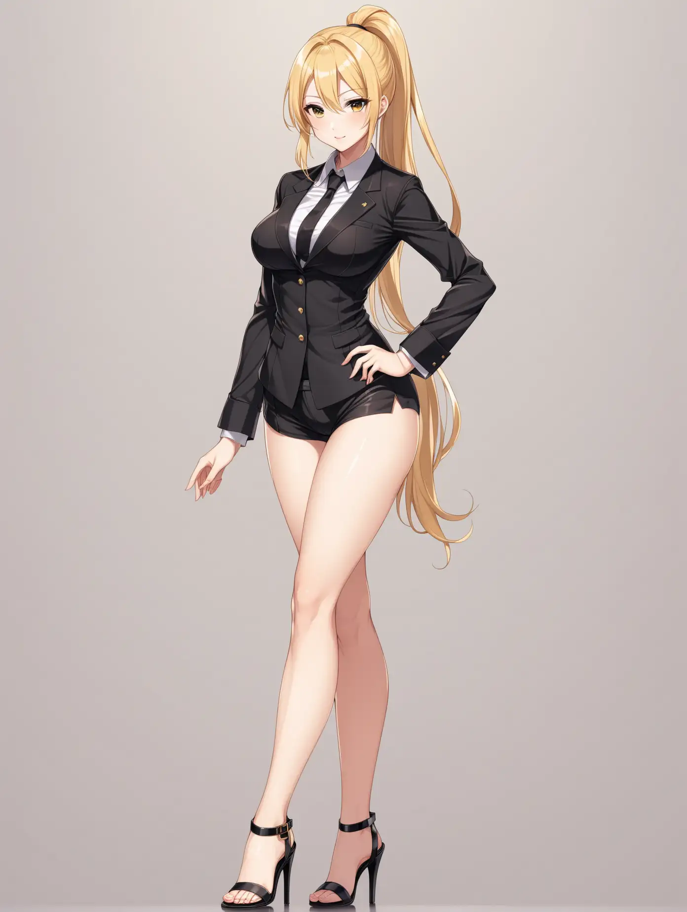 Seductive-Director-Sensual-Anime-Girl-in-Blonde-Ponytail-and-High-Heels